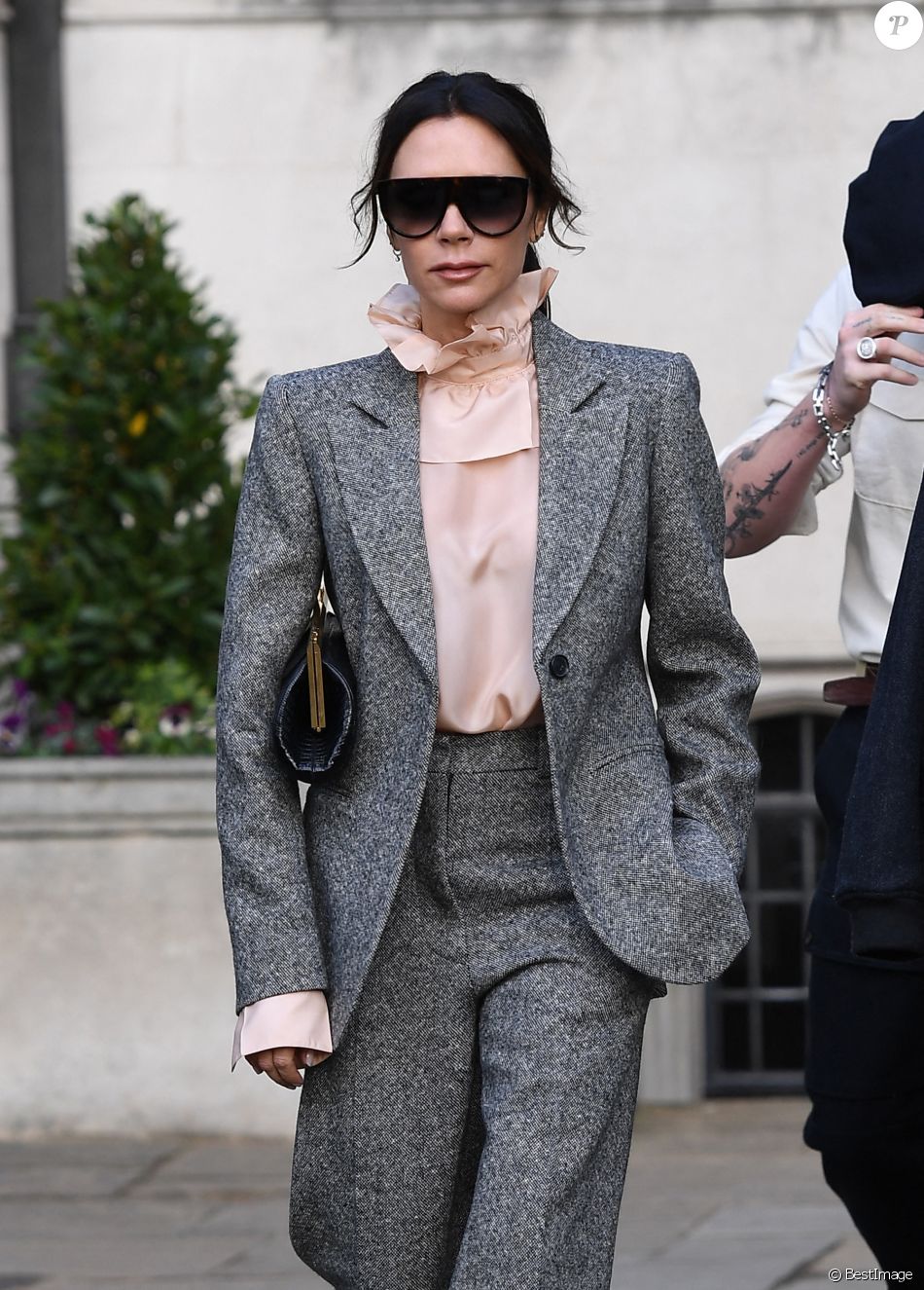 Victoria Beckham au défilé Kent & Curwen à Londres le 6 janvier 2019.
