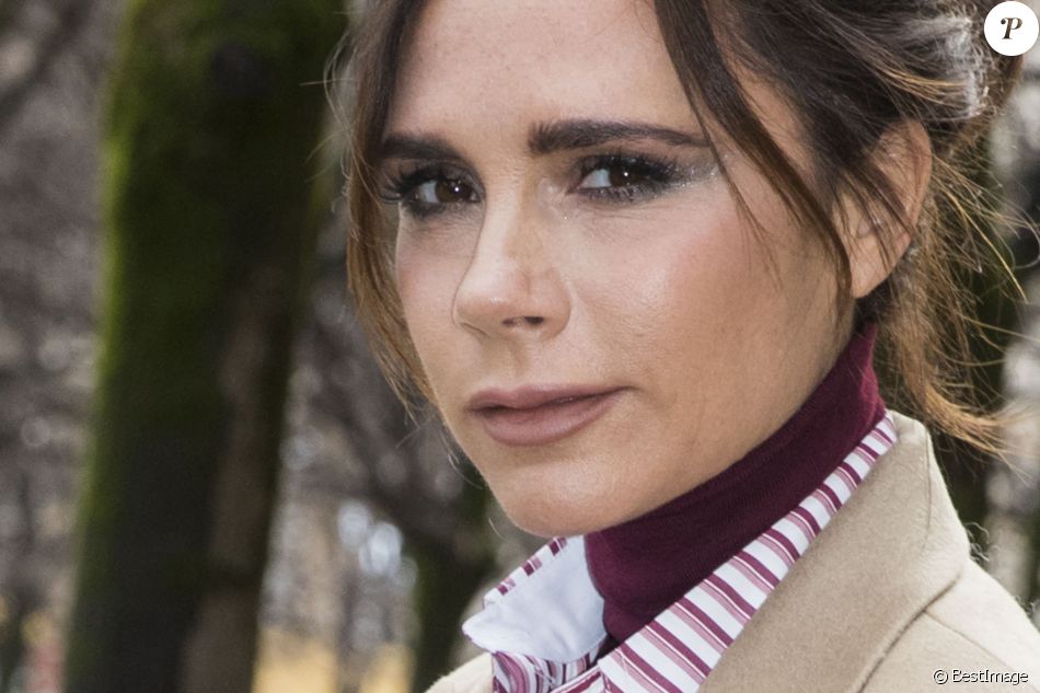 Victoria Beckham - People au défilé de mode " Louis Vuitton " Hommes Automne-Hiver 2018 au Palais Royal à Paris. Le 18 janvier 2018 © Olivier Borde / Bestimage