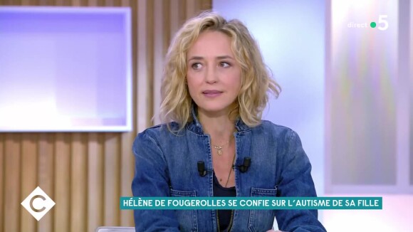 Hélène de Fougerolles invitée de "C à vous" (France 5) se livre sur sa fille Shana, atteinte d'autisme.