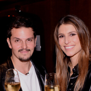 Exclusif - Juan Arbelaez et sa fiancée Laury Thilleman (Miss France 2011) - Soirée de lancement du nouveau parfum Boss "The scent absolute" à l'hôtel Mandarin Oriental à Paris le 13 novembre 2019. © Rachid Bellak/Bestimage