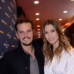 Laury Thilleman (Miss France 2011) et son fiancé Juan Arbelaez lors de la soirée de réouverture de la boutique "Breitling", située rue de la Paix. Paris, le 3 octobre 2019. © Rachid Bellak/Bestimage 