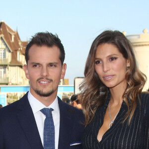 Laury Thilleman (Miss France 2011) et son compagnon Juan Arbelaez - Tapis rouge avant la projection de "Good Time" lors 43ème Festival du Cinema Americain de Deauville le 2 septembre 2017. © Denis Guignebourg/Bestimage 