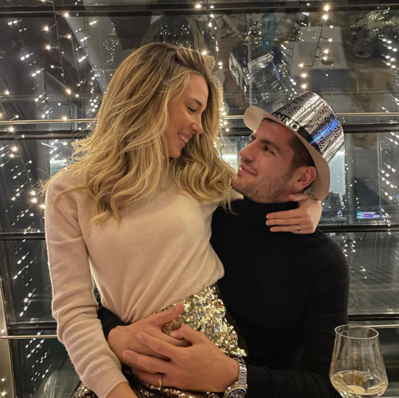 Alvaro Morata et son épouse Alice Campello-Morata. Janvier 2021.