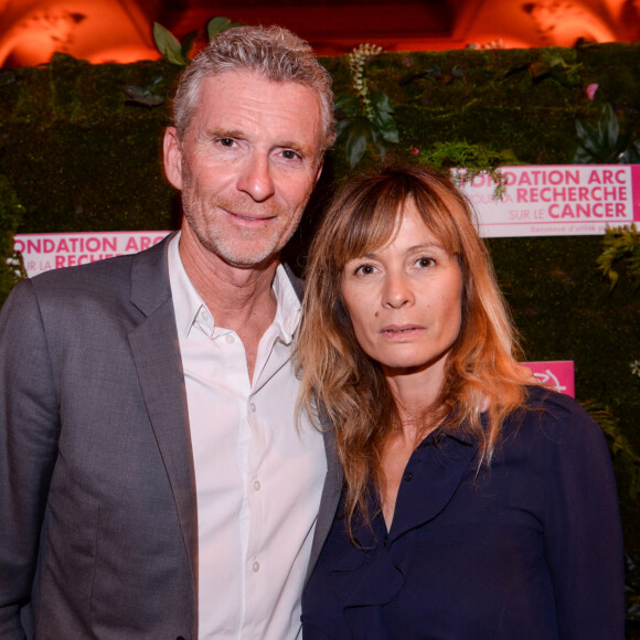 Exclusif - Denis Brogniart et sa femme Hortense Brogniart - Dîner de la Fondation ARC au Pavillon Cambon-Capucines à Paris, le 7 octobre 2019. © Rachid Bellak / Bestimage