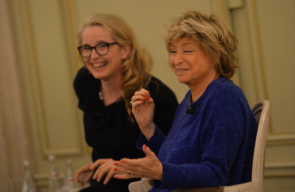 Exclusif - Julie Delpy et Danièle Thompson - Cocktail "Academy Women's Initiative", avec le soutien d'UniFrance au salon Pompadour à l'hôtel Le Meurice à Paris. Le 8 mars 2019. © Veeren/Bestimage