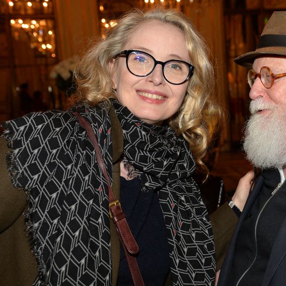 Exclusif - Julie Delpy et son père Albert Delpy - Cocktail "Academy Women's Initiative" avec le soutien d'UniFrance au salon Pompadour à l'hôtel Le Meurice. Paris. Le 8 mars 2019. © Veeren/Bestimage