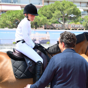 Mary-Kate Olsen et son mari Olivier Sarkozy durant le Longines Global Champions Tour de Monaco sur le port de Monaco. Le 27 juin 2019. © Bruno Bebert / Bestimage