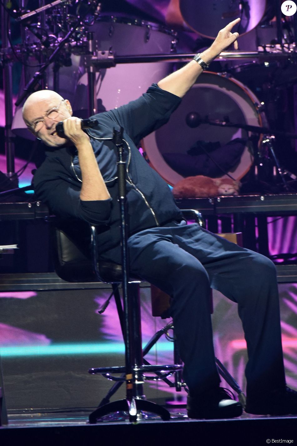 Phil Collins en concert à Sydney en Australie. Le 21 janvier 2019.