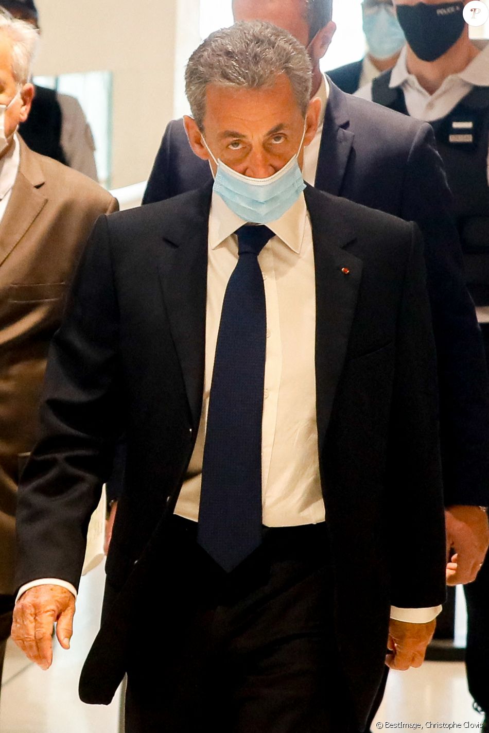 Nicolas Sarkozy - Verdict final dans "Affaires des écoutes" : reprise du procès de Nicolas Sarkozy pour "corruption" et "trafic d'influence" dans l'affaire des écoutes par la 32ème chambre correctionnelle du tribunal de Paris, France, le 1er mars 2021. © Christophe Clovis/Bestimage