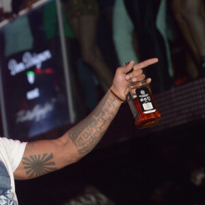 Le chanteur Booba en aftershow au Vip Room a Paris le 13 novembre 2013.