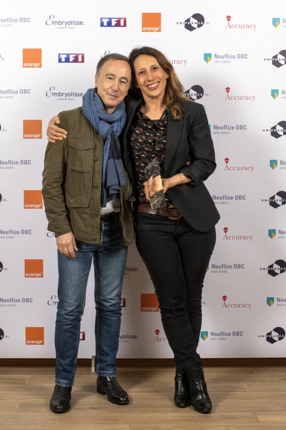 Sébastien Lifshitz et Muriel Meynard - Palmarès du 28e Trophée du Film Français 2021 au Grand Rex à Paris. Le 4 mars 2021. © Eric Sivan / Trophées du Film Français via Bestimage