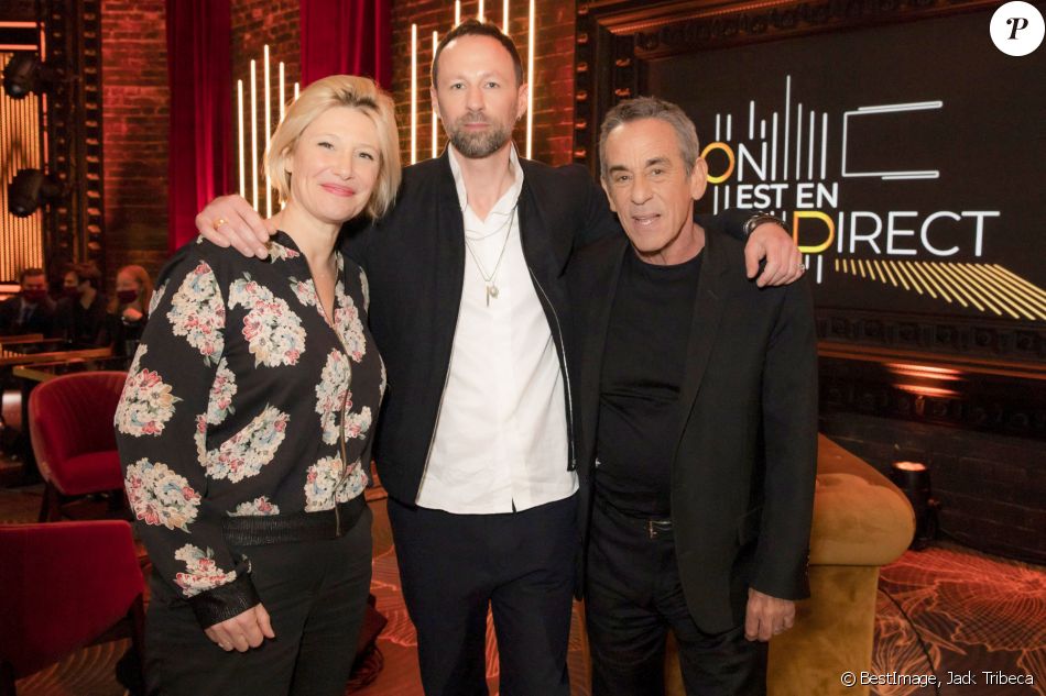 Exclusif - Maïtena Biraben, Joseph D'Anvers, Thierry Ardisson - Backstage de l'enregistrement de l'émission "On Est En Direct" (OEED), présentée par L.Ruquier, diffusée sur France 2 le 6 mars © Jack Tribeca / Bestimage