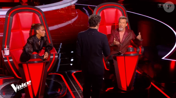 Florent Pagny agacé dans "The Voice 2021" après la prestation de la candidate Marina - TF1, 6 mars 2021