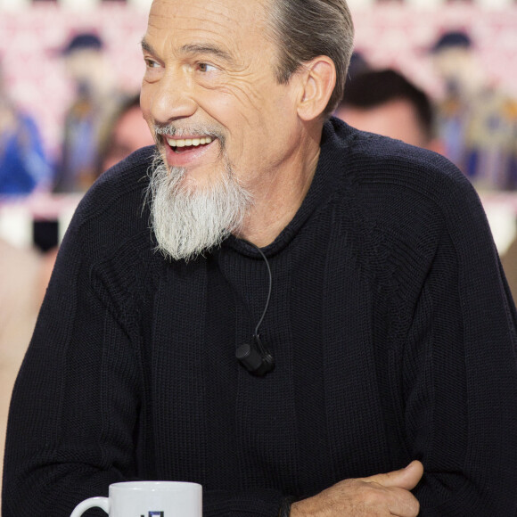 Exclusif - Florent Pagny - Enregistrement de l'émission "Clique" présentée par M. Achour sur Canal Plus à Issy-les-Moulineaux le 5 mars 2020. © Jack Tribeca/Bestimage