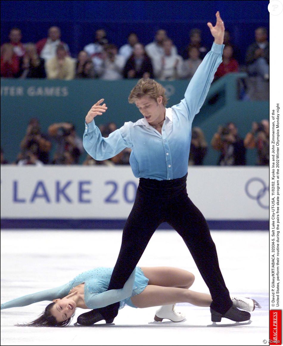 John Zimmerman lors des Jeux Olympiques d'hiver de Salt Lake City, en