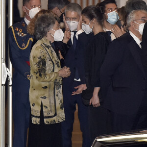 La reine Letizia d'Espagne lors du 19ème concert "In Memoriam" en hommage aux victimes du terrorisme à l'auditorium national à Madrid le 10 mars 2021.