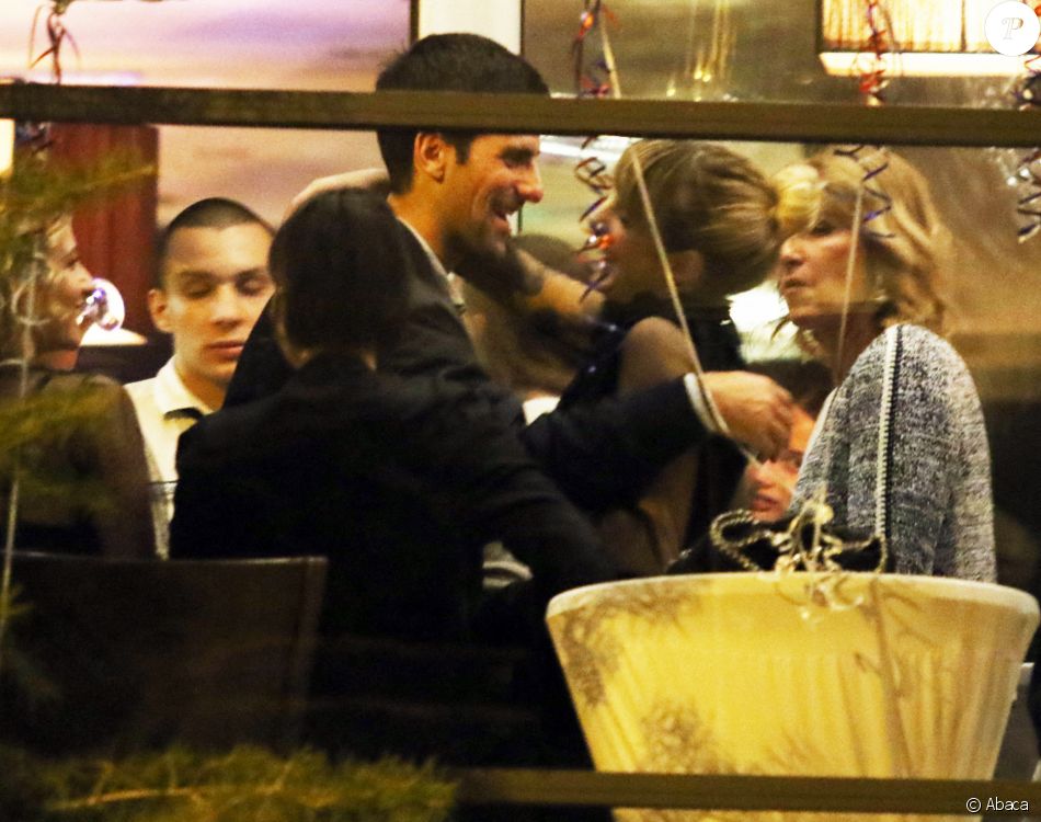 Novak Djokovic fête sa victoire à l'Open d'Australie dans son restaurant à Belgrade. Le 19 février 2020.