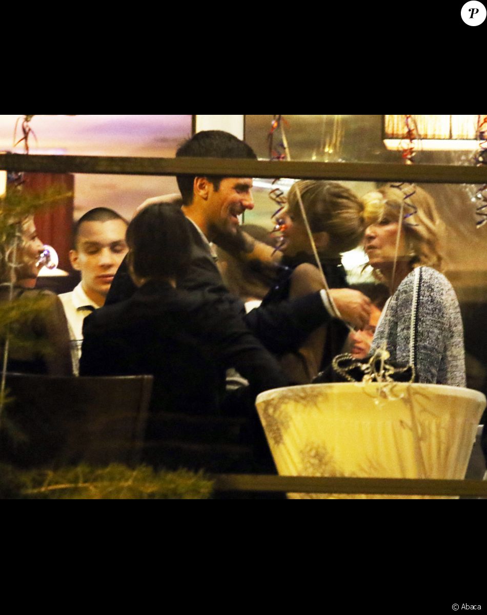 Novak Djokovic fête sa victoire à l'Open d'Australie dans son restaurant à Belgrade. Le 19 février 2020.