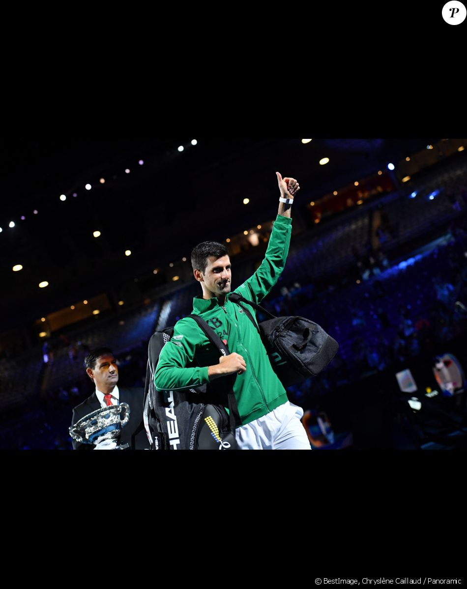 Novak Djokovic lors de l'open d'Australie 2020 à Melbourne le 30 janvier 2020. © Chryslène Caillaud / Panoramic / Bestimage