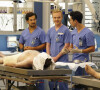 Giacomo Gianniotti, Joe Adler et Joe Dinicol dans Grey's Anatomy.