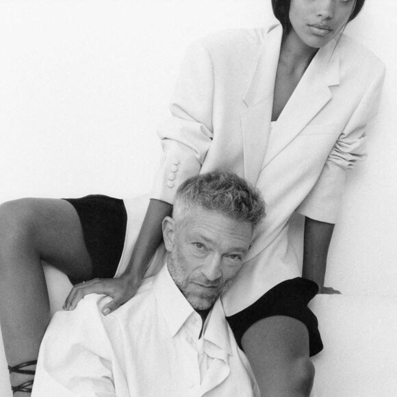 Vincent Cassel et sa femme Tina Kunakey dans la nouvelle campagne de The Kooples 
