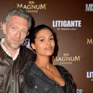 Exclusif - Vincent Cassel et sa femme Tina Kunakey lors de l'after-party Magnum du film "Les Misérables" et du film "Litigante" dans une villa lors du 72ème Festival International du Film de Cannes, France, le 15 mai 2019 © Veeren/Bestimage