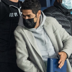 Jamel Debbouze a quitté précipitamment le stade lors du match de championnat de Ligue 1 Uber Eats opposant le Paris Saint-Germain (PSG) à Angers sporting club de l'Ouest (ASCO) au Parc des Princes à Paris, France, le 2 octobre 2020. Le PSG a gagné 6-1. © Cyril Moreau/Bestimage