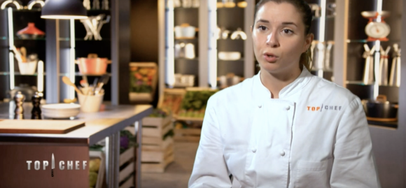 Sarah dans "Top Chef 2021", sur M6.