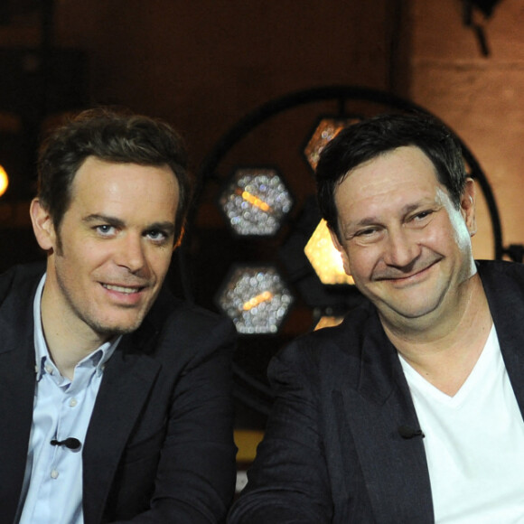 Exclusif - Damien Tison et Stephane Vanhandenhoven - Backstage de l'enregistrement de l'émission prime "Affaire conclue" dans les écuries du château de Chantilly, présentée par S.Davant et qui sera diffusée sur France 2 le 15 septembre 2020. Le 9 juillet 2020 © Guillaume Gaffiot / Bestimage