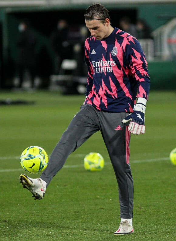 Andrey Lunin, gardien de but du Real Madrid. Le 30 décembre 2020.