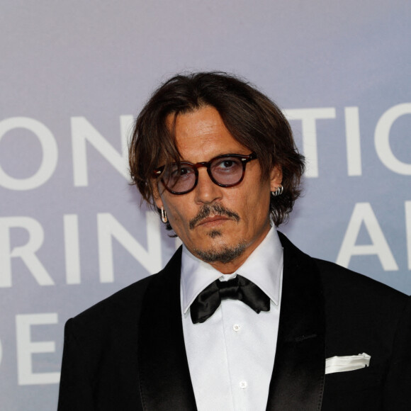 Johnny Depp lors du photocall du gala "Monte-Carlo Gala for Planetary Health" organisé par la Fondation Prince Albert II de Monaco le 24 septembre 2020. © Claudia Albuquerque / Bestimage