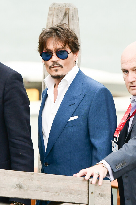 Johnny Depp lors du 76ème festival du film de Venise, la Mostra, sur le Lido de Venise, Italie, le 6 septembre 2019.