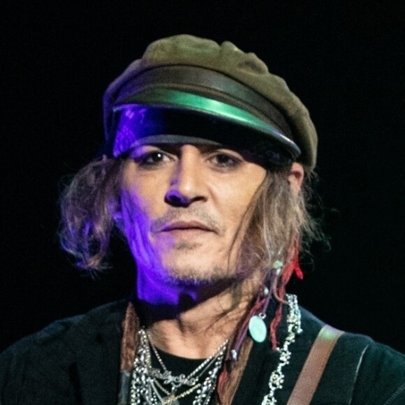 Johnny Depp - Le groupe Hollywood Vampires en concert lors de leur tournée au Royaume-Uni le 21 juin 2018.