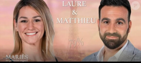 Laure et Matthieu dans "Mariés au premier regard 2021", le 15 mars, sur M6
