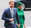 Le prince Harry, duc de Sussex, et Meghan Markle, duchesse de Sussex - La famille royale d'Angleterre à la sortie de la cérémonie du Commonwealth en l'abbaye de Westminster à Londres.