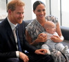 Le prince Harry, duc de Sussex, et Meghan Markle, duchesse de Sussex, avec leur fils Archie ont rencontré l'archevêque Desmond Tutu et sa femme à Cape Town, Afrique du Sud. Le 25 septembre 2019 