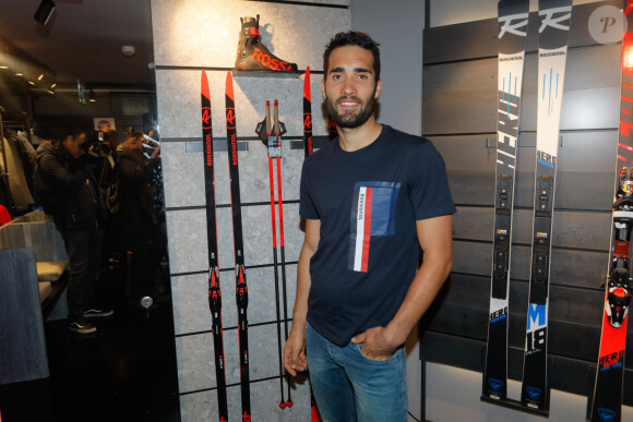 Martin Fourcade - Inauguration du flagship store Rossignol au 21 boulevard des Capucines à Paris, le 22 octobre 2018 avec la collaboration de J-C. de Castelbajac. © CVS/Bestimage