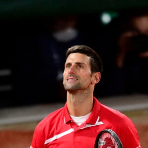 Novak Djokovic (srb) lors des Internationaux de tennis Roland Garros à Paris le 9 octobre 2020. © JB Autissier / Panoramic / Bestimage