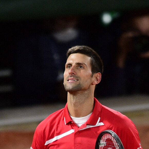 Novak Djokovic (srb) lors des Internationaux de tennis Roland Garros à Paris le 9 octobre 2020. © JB Autissier / Panoramic / Bestimage