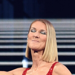 Céline Dion en concert à l'American Airlines Arena dans le cadre de sa tournée "Courage World Tour" à Miami, le 17 janvier 2020.