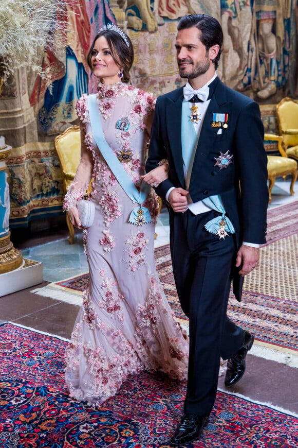 La princesse Sofia de Suède (Sofia Hellqvist ), le prince Carl Philip - La famille royale de Suède au traditionnel dîner de la cérémonie des Prix Nobel à Stockholm.