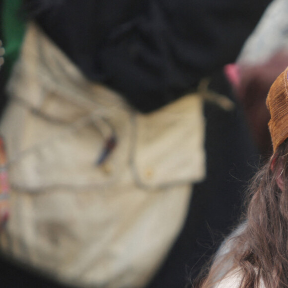 Marion Cotillard - Marche pour le climat, de la place de l'Opéra à la place de la République à Paris. Le 28 mars 2021. © Panoramic / Bestimage