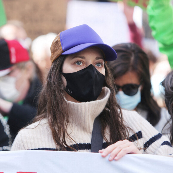 Marion Cotillard - Marche pour le climat, de la place de l'Opéra à la place de la République à Paris. © Panoramic / Bestimage