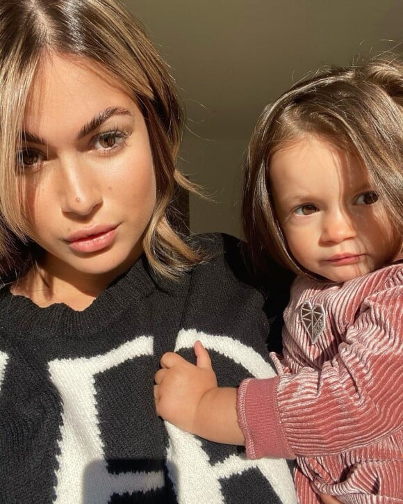 Carla Moreau et sa fille Ruby, mars 2021
