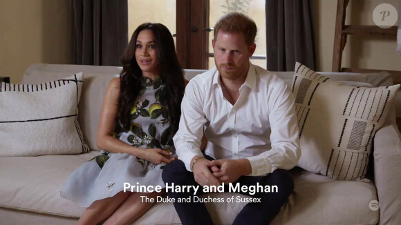 Le prince Harry et Meghan Markle - Première apparition en podcast sur Spotify depuis l'annonce de la deuxième grossesse de Meghan le 22 février 2021.