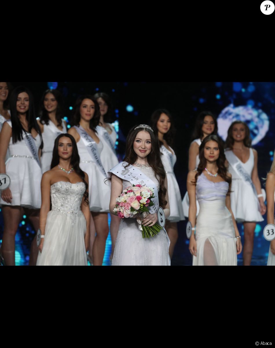 Finale du concours Miss Russie 2017 à Moscou. Le 15 avril 2017.