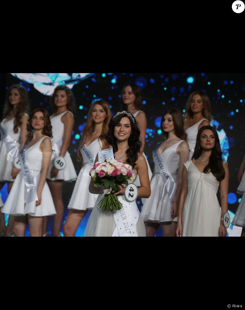 Finale du concours Miss Russie 2017 à Moscou. Le 15 avril 2017.