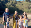 Tori Spelling et ses 5 enfants. Août 2020.