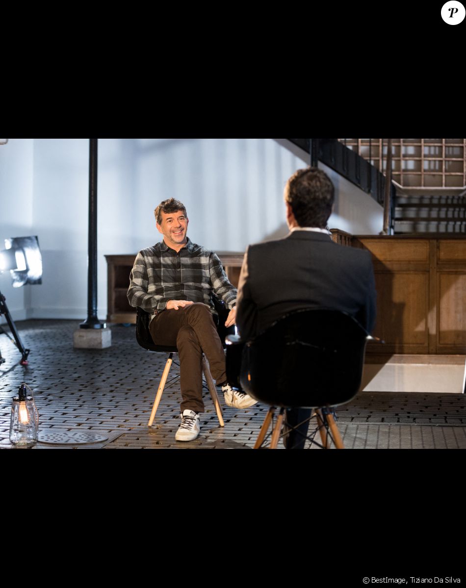 Stéphane Plaza lors de l'enregistrement de l'émission "Animaux Stars" présentée par Bernard Montiel et diffusée le 3 avril 2021 à 17h30, à Paris, France, le 2 février 2021. © Tiziano Da Silva/Bestimage