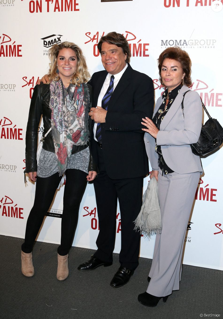 Info du 4 avril 2021 Bernard Tapie et sa femme Dominique violentés chez eux lors d'un cambriolage - Avant-première de 'Salaud on t'aime' à l'UGC Normandie sur les Champs-Elysées à Paris le 31 mars 2014.